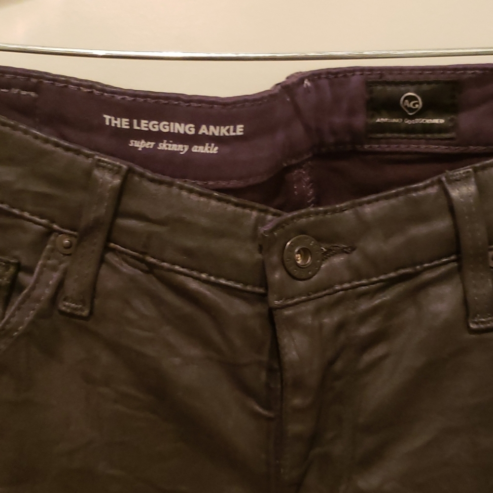 AG "the legging ankle" coated charcoal 28